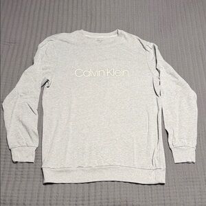 Calvin Klein Light Gray Crewneck Sweater